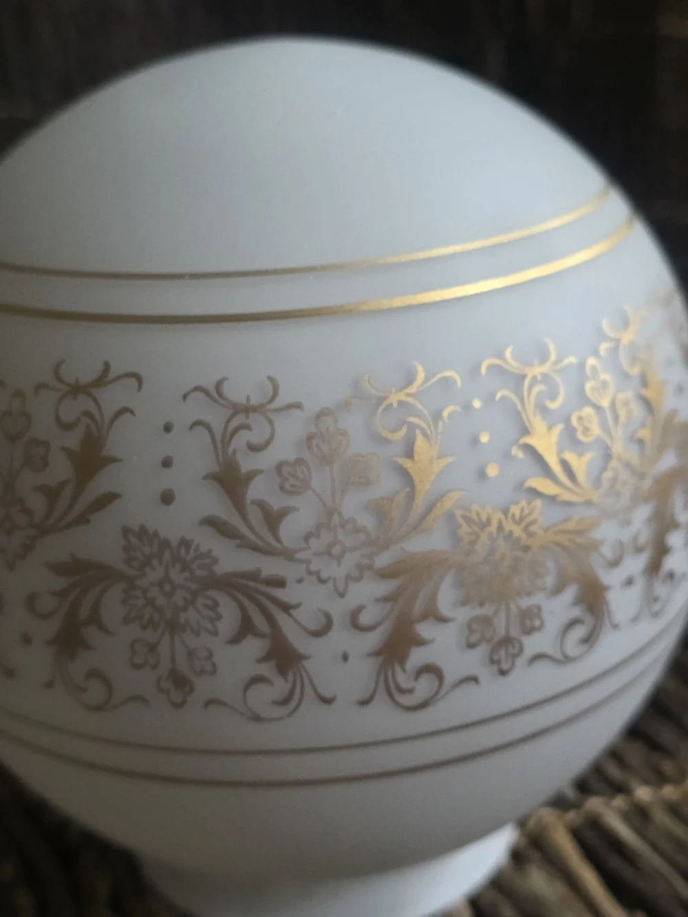 Vintage 1920s globe Light Shade Ceiling 6